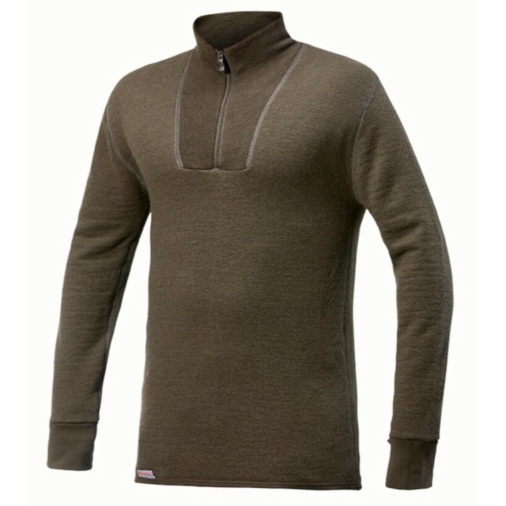 Woolpower Zip Turtleneck grønn