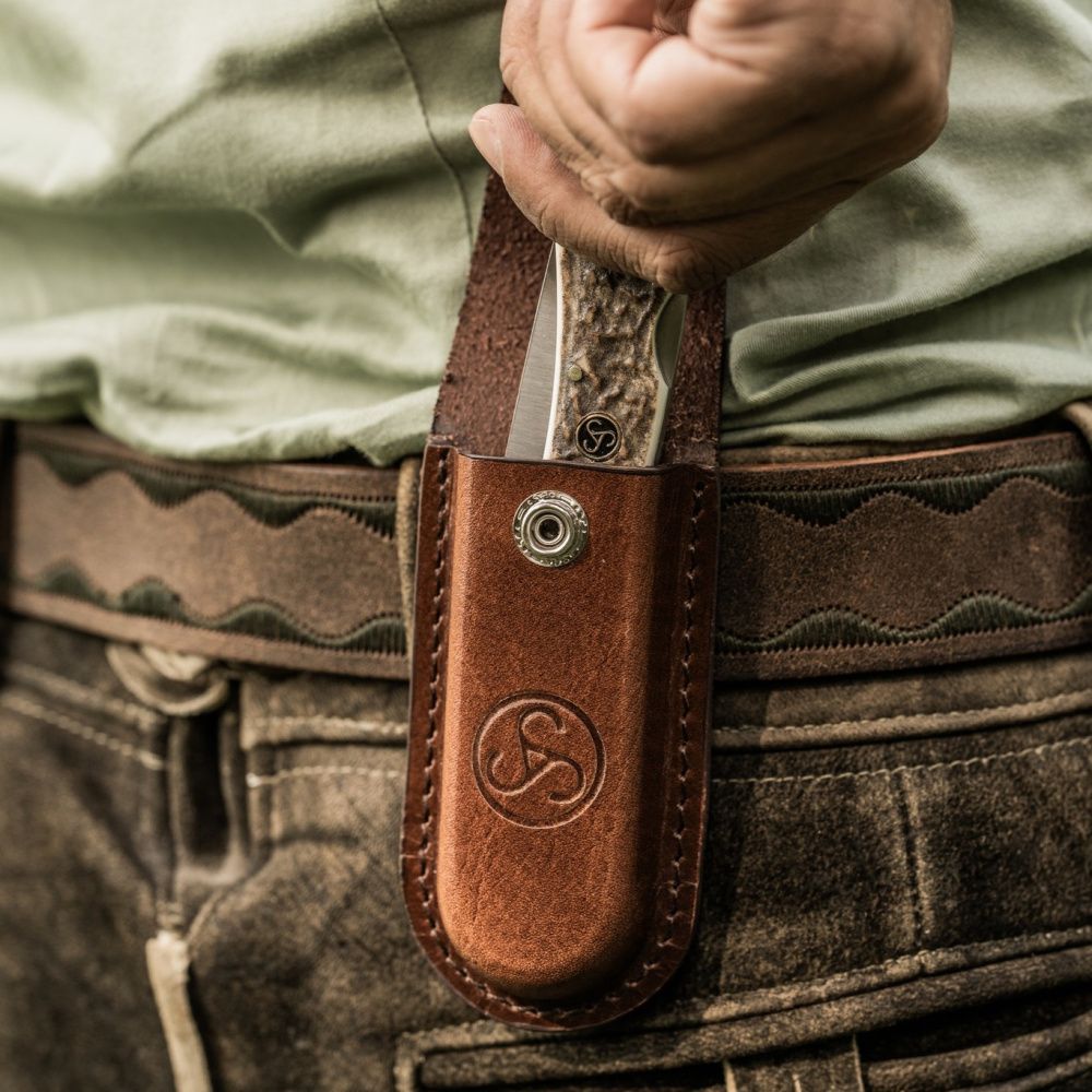 Sauer foldekniv hjortegevir